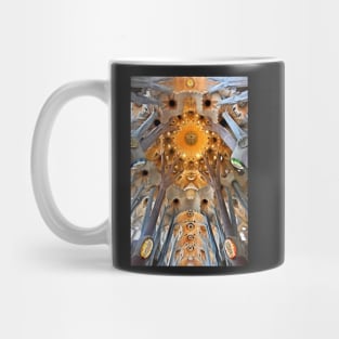 Looking upwards in the Sagrada Familia Mug